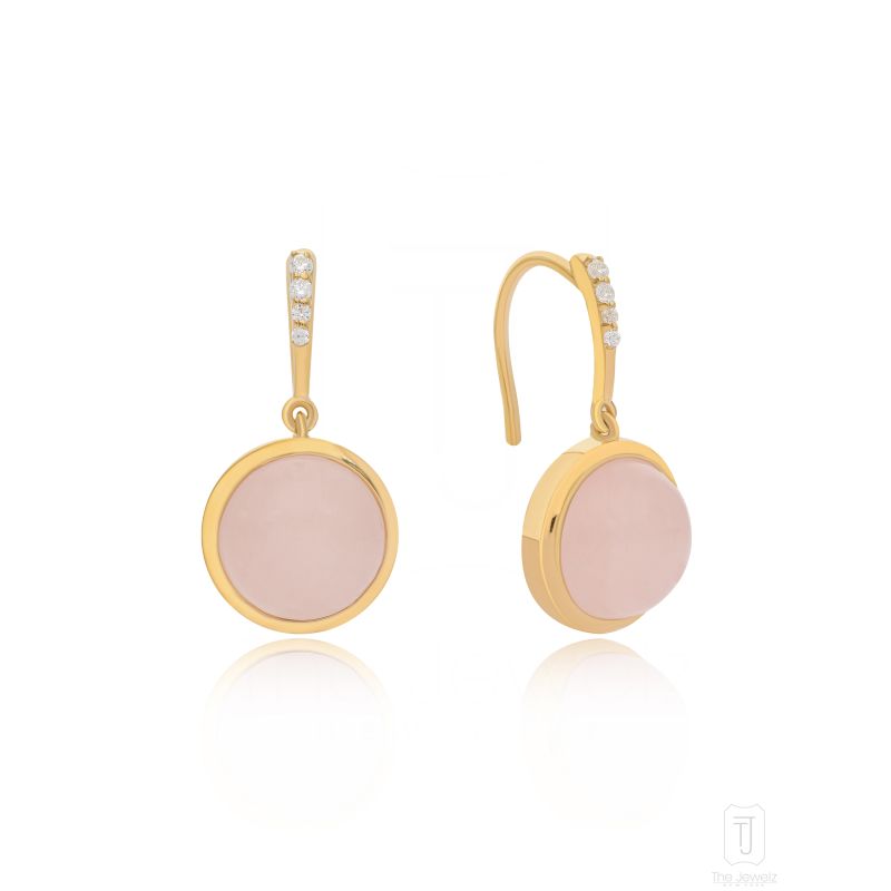 Eraya Blush Round Earrings image