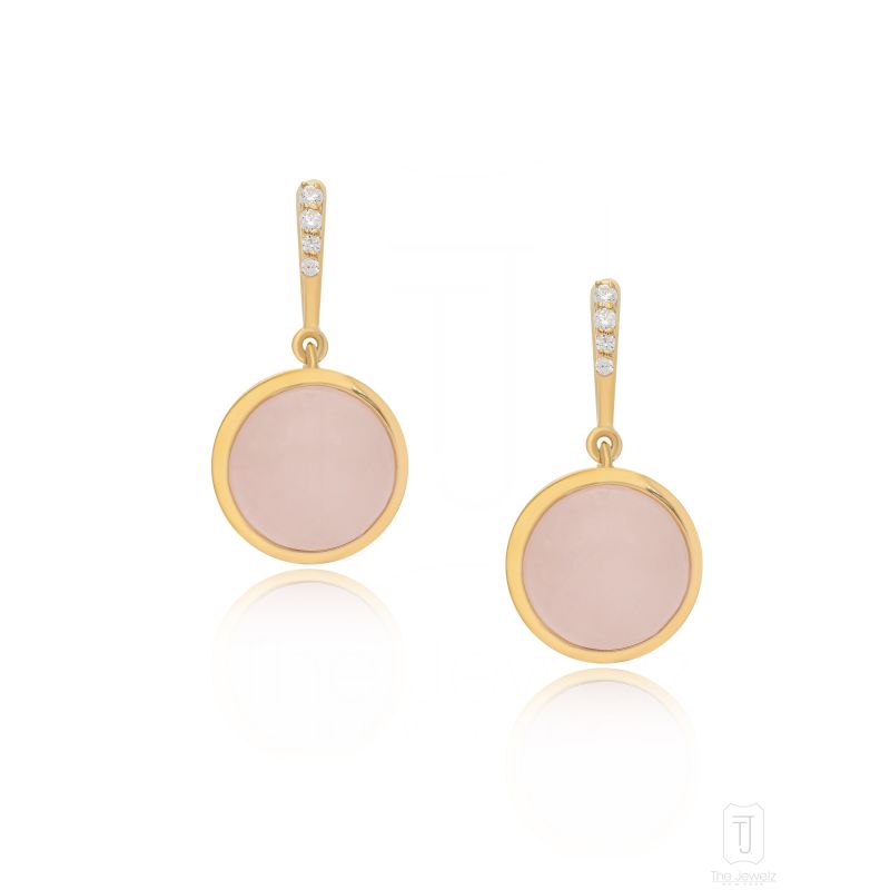 Eraya Blush Round Earrings image