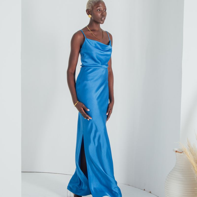 Cobalt blue maxi skirt 2025