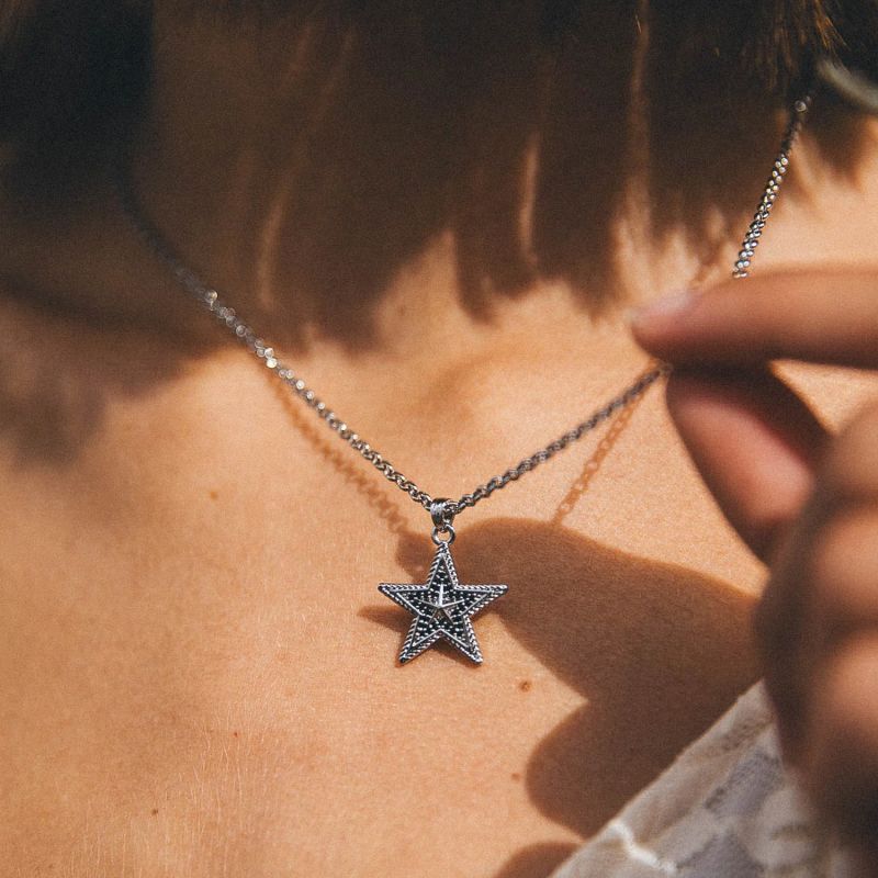 Estella Silver Star Pendant Necklace image