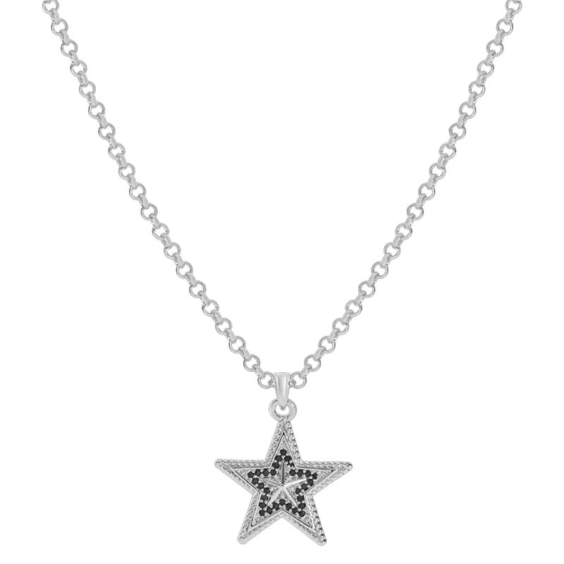 Estella Silver Star Pendant Necklace image