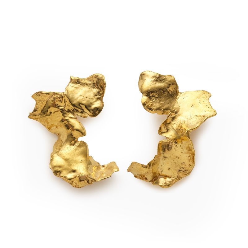 Talisman Flow Earrings Gold image