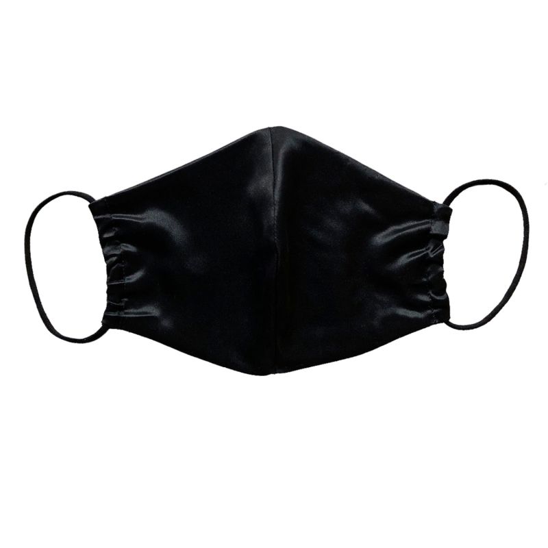 Set Of 2 Silk Masks Black image