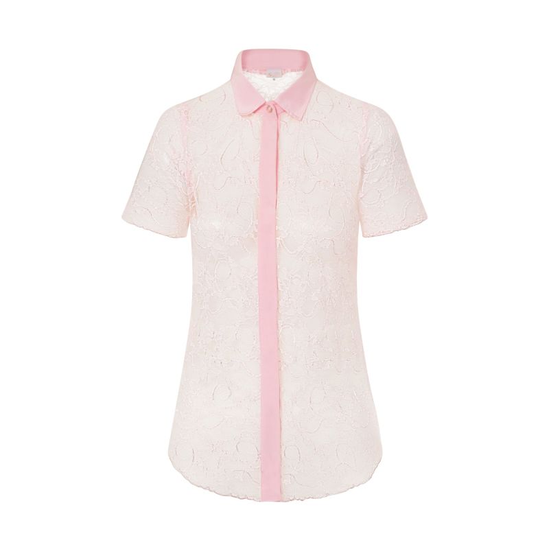 Pale Pink Lace Shirt image