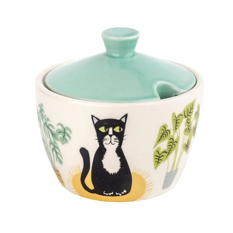 Cat Sugar Bowl With Lid Hannah Turner Wolf & Badger