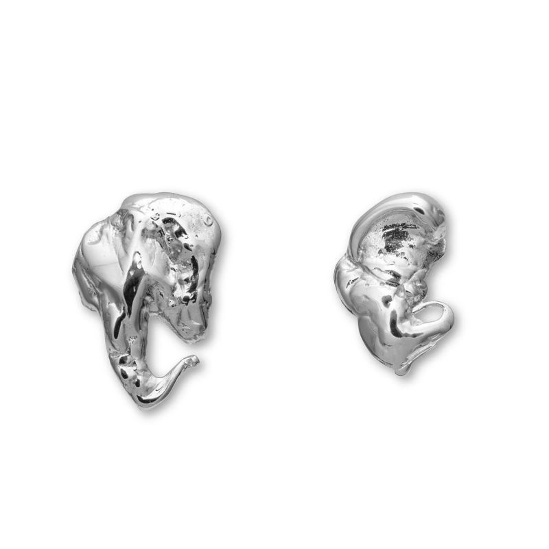 Euphoria Elephant Earrings Silver image