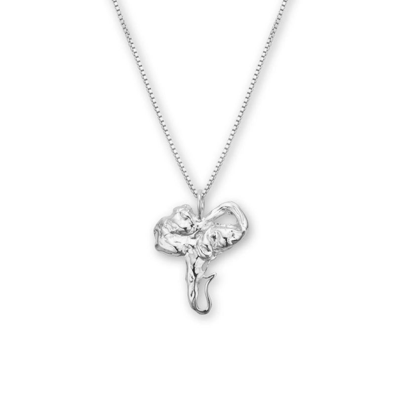 Euphoria Elephant Necklace Silver image