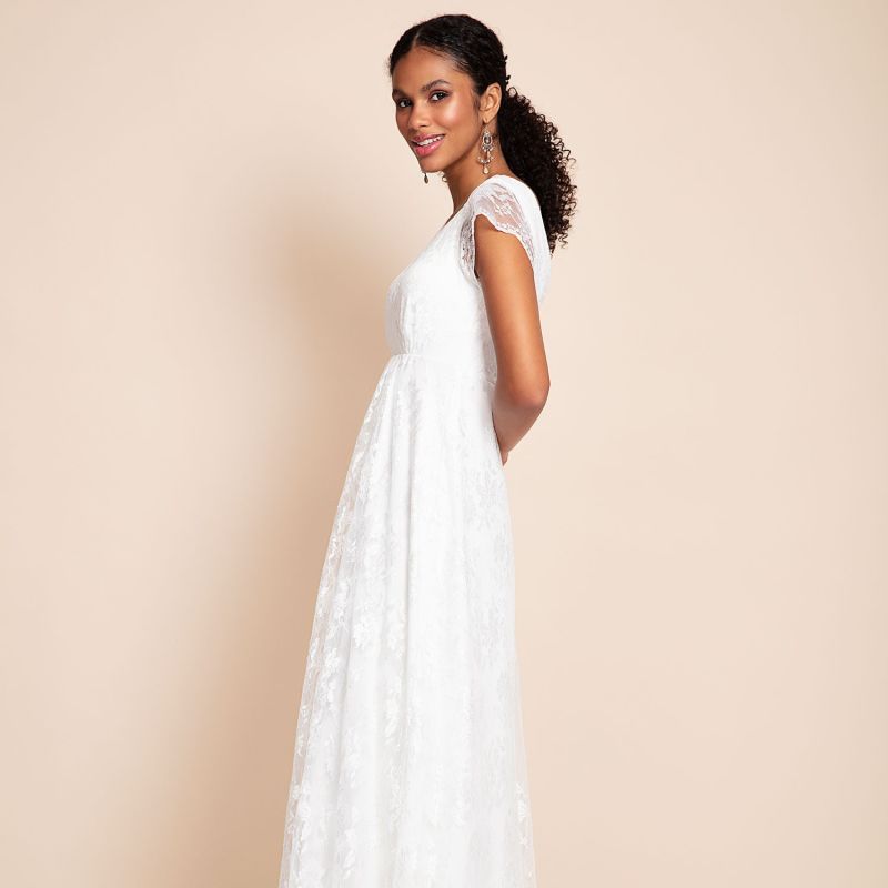 Evangeline Bridal Gown In Ivory Lace | Alie Street London | Wolf & Badger