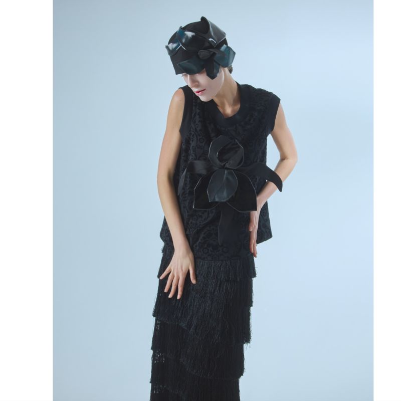 Evening Gown Maxi Straight Skirt Black Julia Allert Wolf Badger