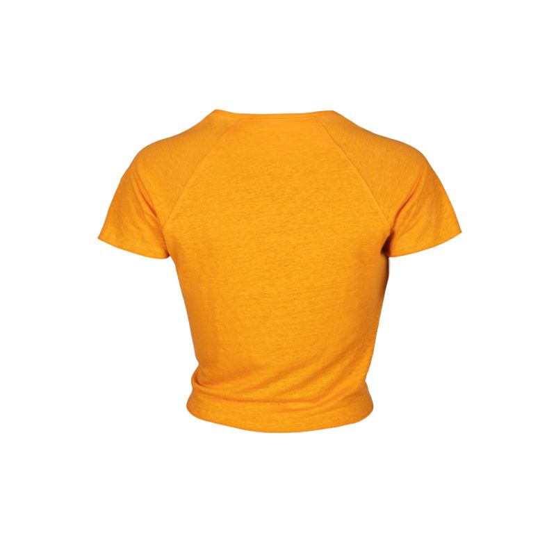 Evike Knot Top Tangerine Orange image