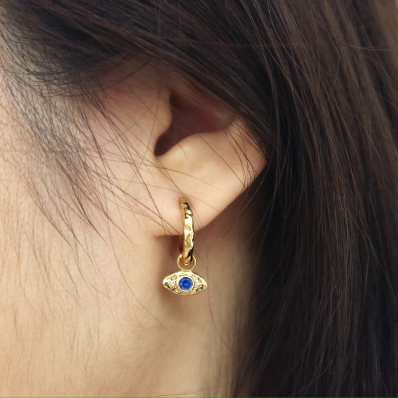 Evil Eye Hoop Earrings image