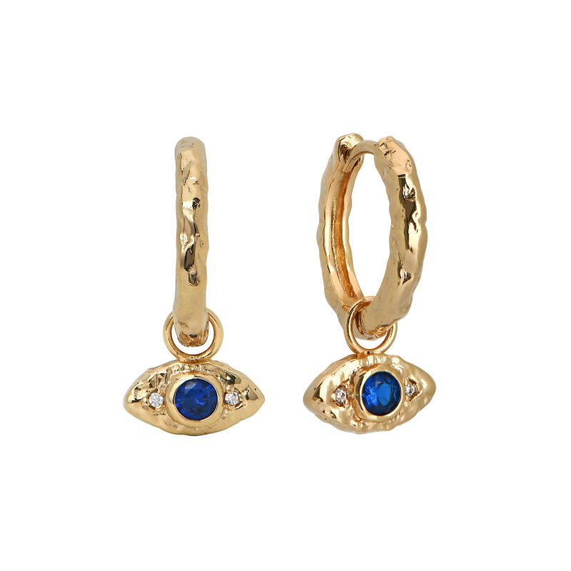 Evil Eye Hoop Earrings image