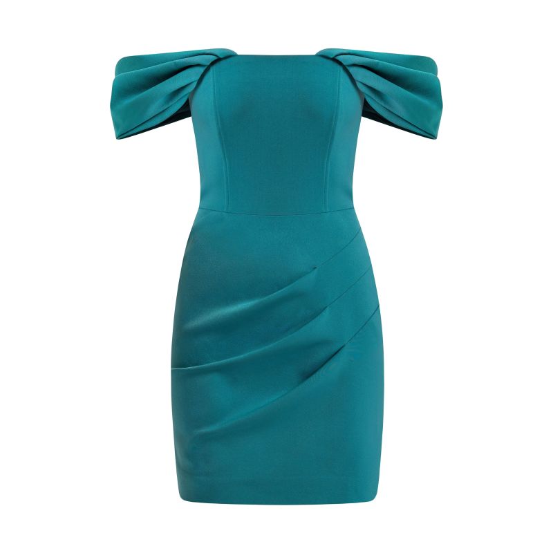 Evoking Glamour Mini Dress, Turquoise image