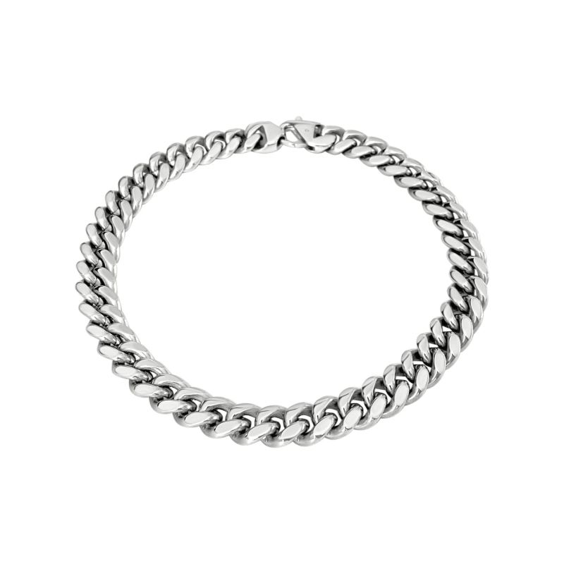 Silver Chubby Chain Link Necklace image