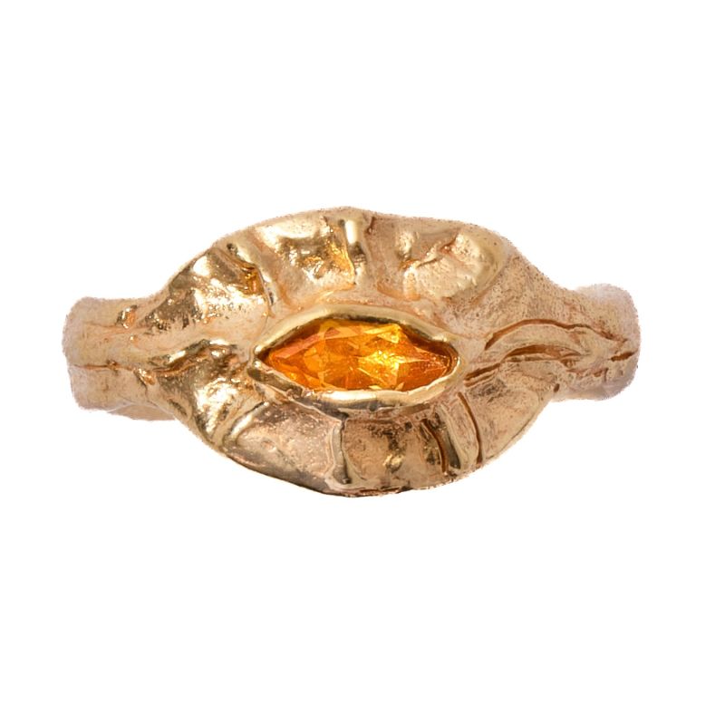 Eye Of Ra Citrine Ring image