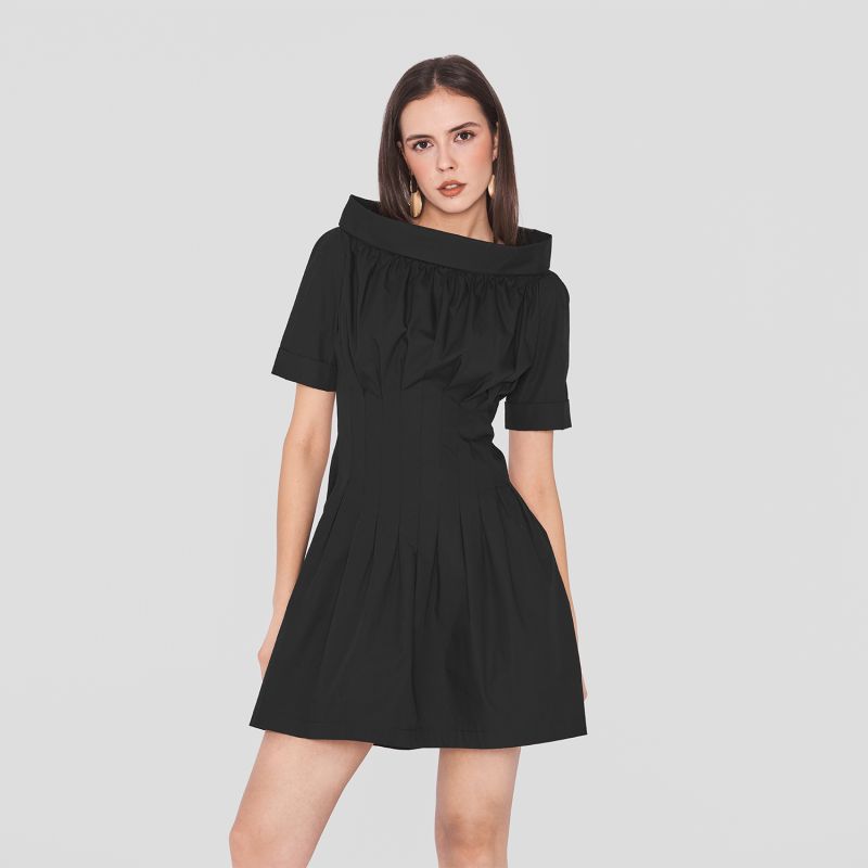 Eysa | Gots Organic Cotton Dress In Black image