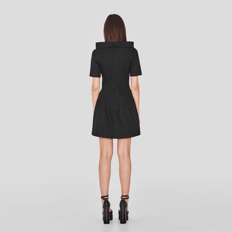 Eysa | Gots Organic Cotton Dress In Black image