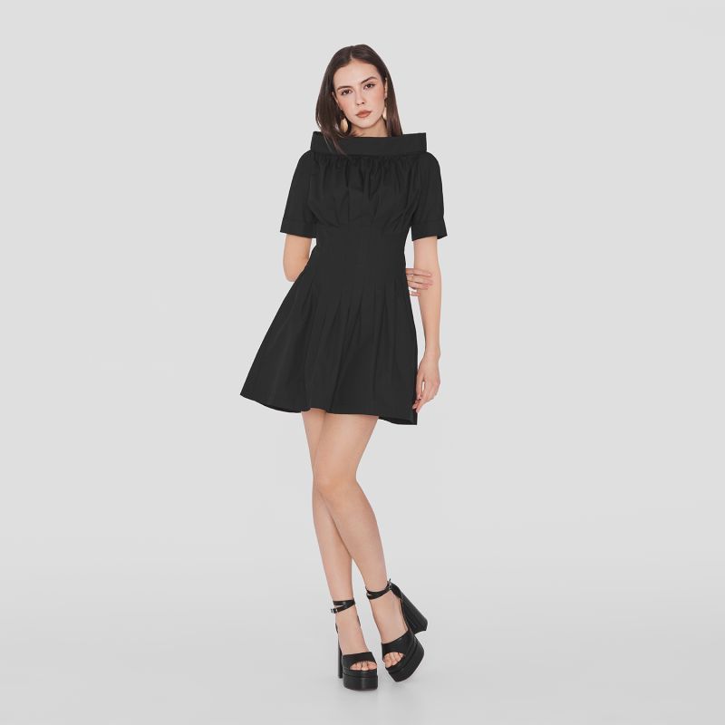 Eysa | Gots Organic Cotton Dress In Black image