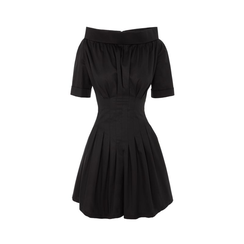 Eysa | Gots Organic Cotton Dress In Black image