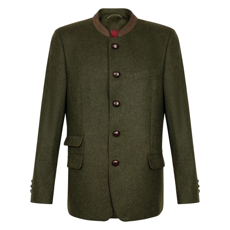 Edward - Classic Austrian Jacket In Olive - Blue image