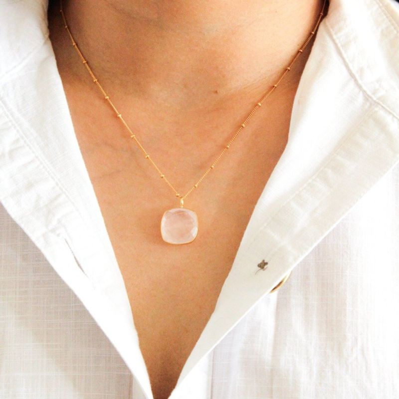 Bella Necklace Rose Quartz image