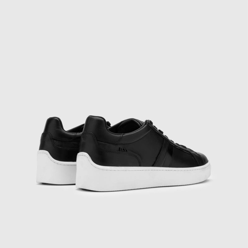 Ezri Black Leather Men's Sneaker image