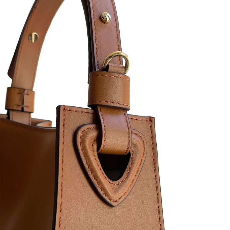 Cereus Vegan Cactus Leather Shoulder Bag Brown image