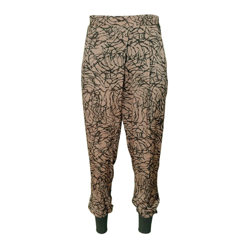 Matt Gold Printed Viscose Harem Pants image