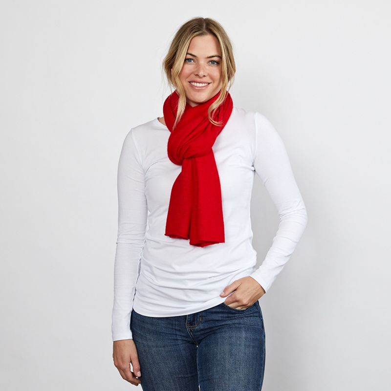 Lucy Red Multi Way Cashmere Wrap image