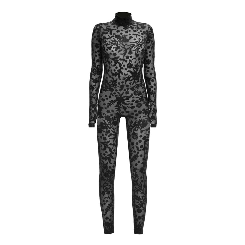 Bodysuit Jumpsuit Total Flora Black image