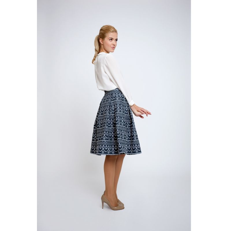 Anna Embroidered Flared Skirt image