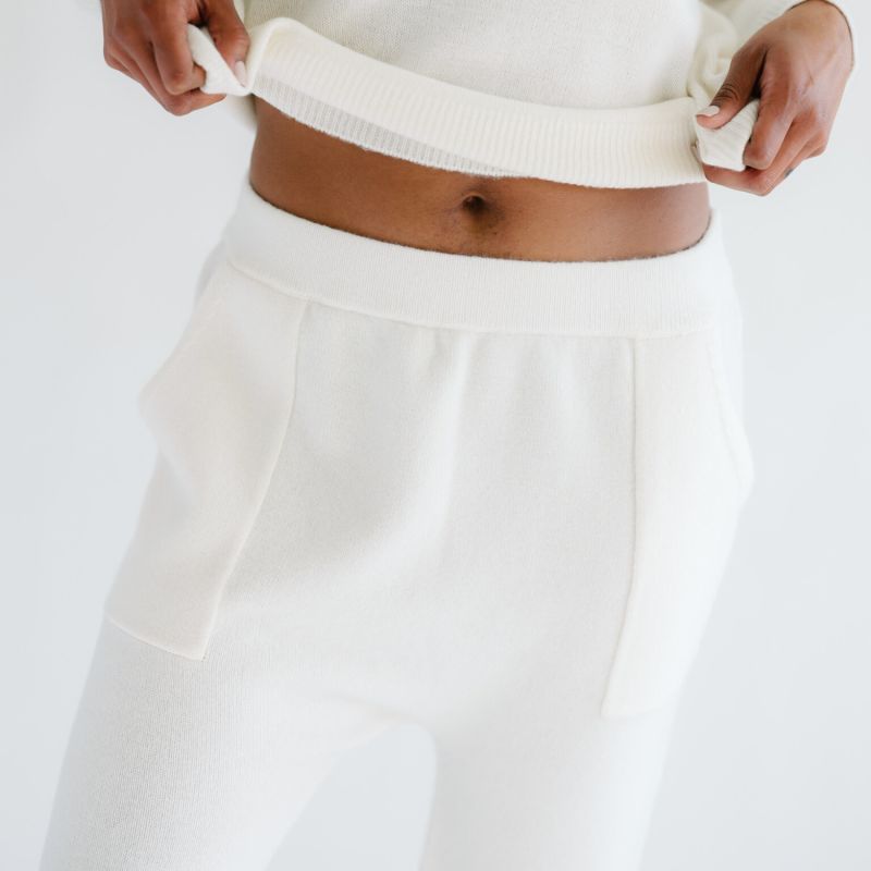 Cashmere Jogger Pants - Ivory image