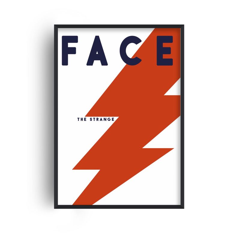 Face The Strange David Bowie Inspired Retro GicléE Art Print image