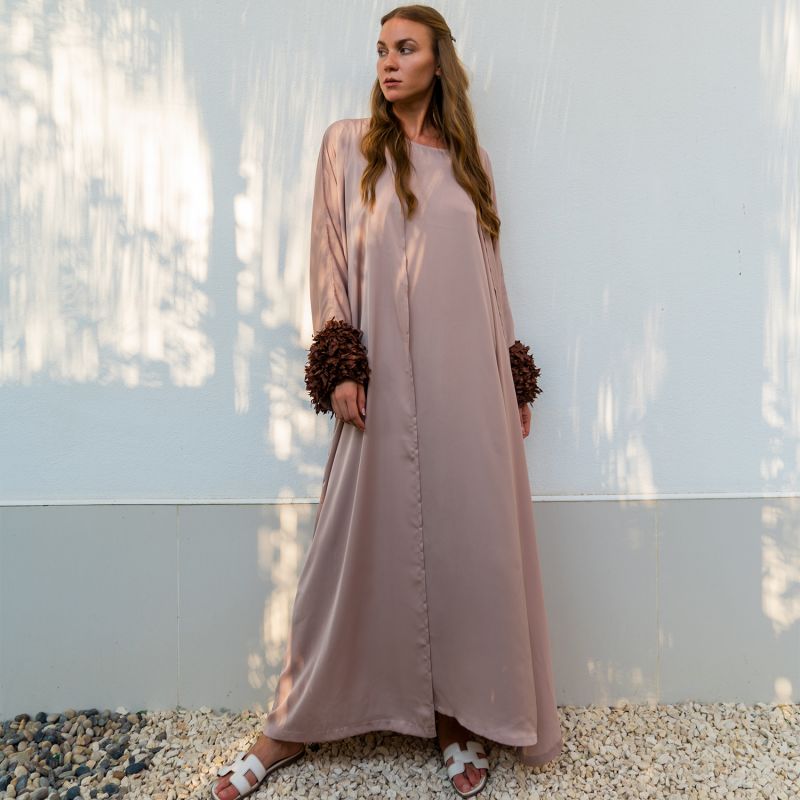 Beige kimono dress clearance