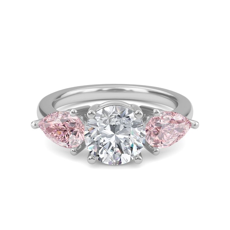 Fancy Pink Diamond Trilogy Ring image