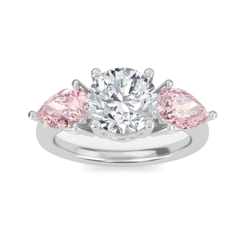 Fancy Pink Diamond Trilogy Ring image