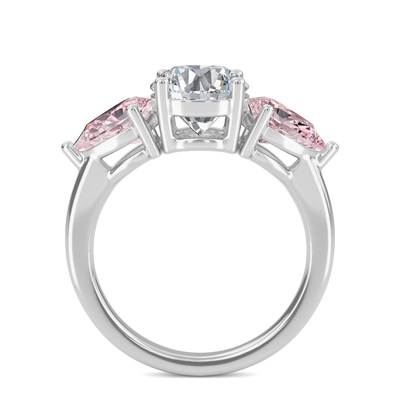 Fancy Pink Diamond Trilogy Ring image