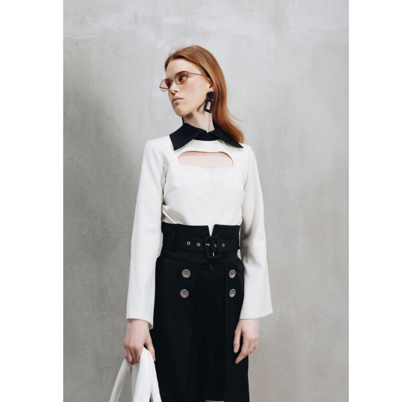 Fashion Shorts With Skirt Overlay Black Julia Allert Wolf & Badger