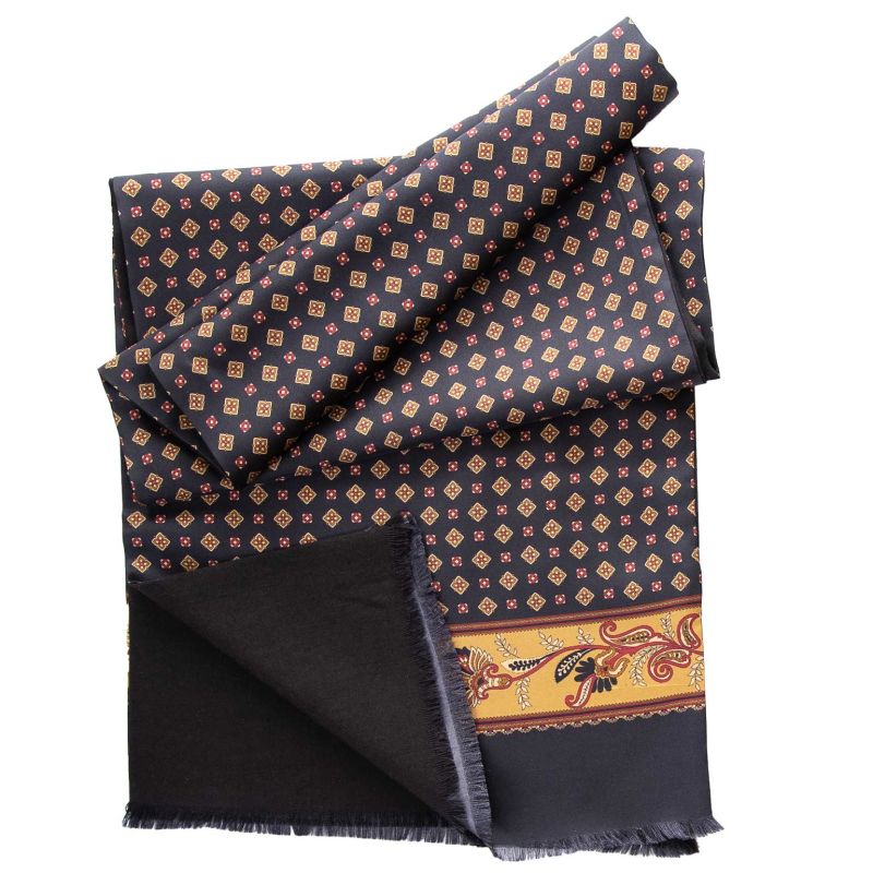 Elizabetta Sondrio - Wool Backed Silk Scarf - Chocolate - Brown