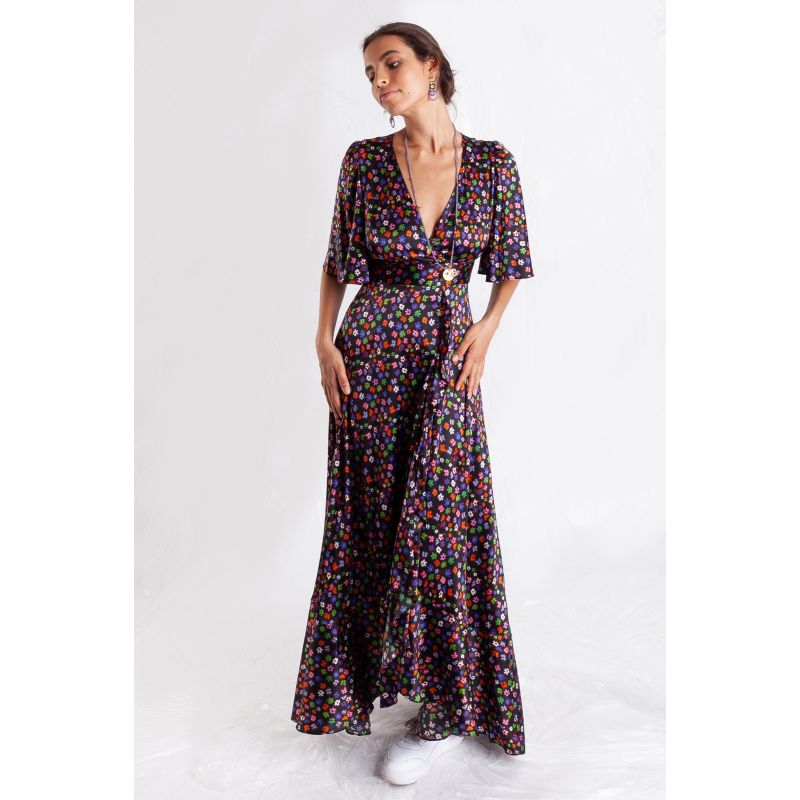 Faux Wrap Maxi Dress / "Aurora" image