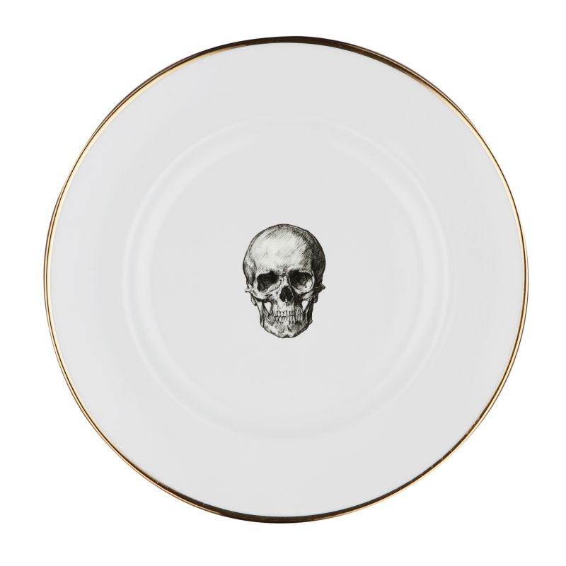 Skull Bone China Dinner Plate image