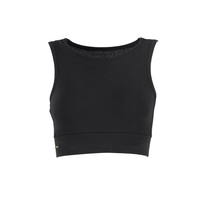 Boston - Pyratex Organic Cotton Open Back Bra Top - Black image