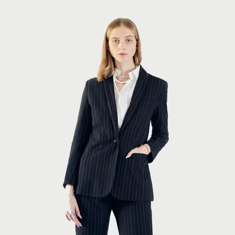 Black/White Pinstripes Blazer/Suit image