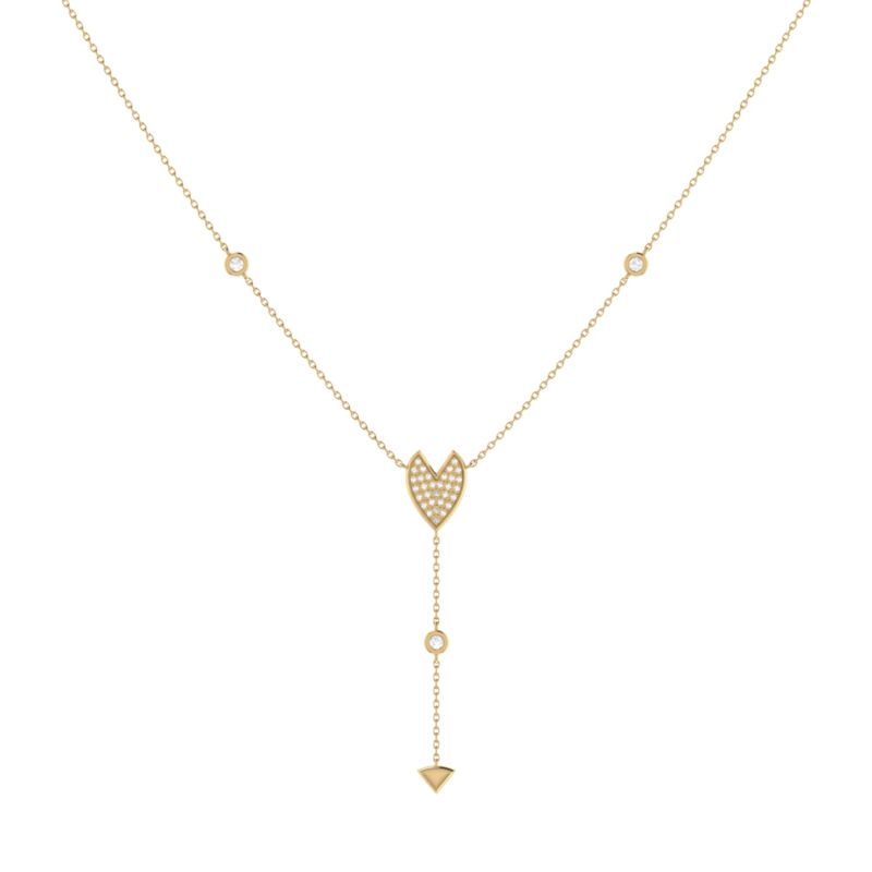 Raindrop Drip Necklace In 14 Kt Yellow Gold Vermeil On Sterling Silver image