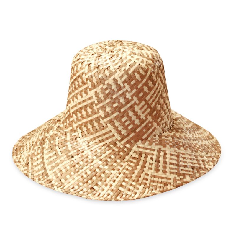 Borneo Fisherman Bucket Straw Hat In Beige image