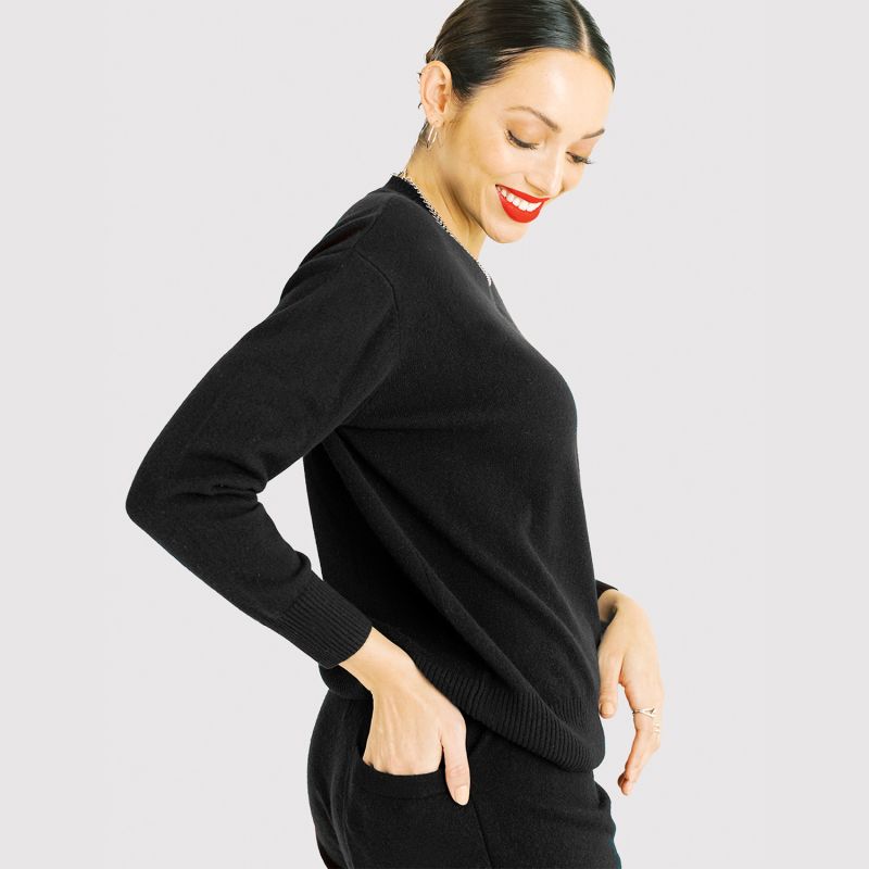 Cashmere Crewneck Sweater - Black image