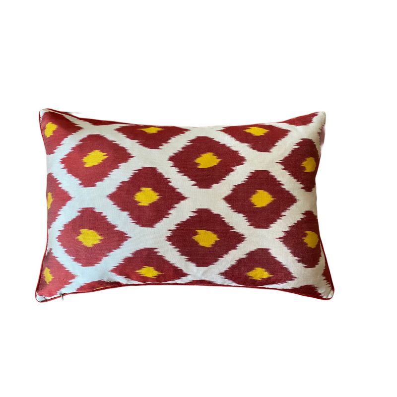 Yellow & Pinky Red Suzani Cushion image