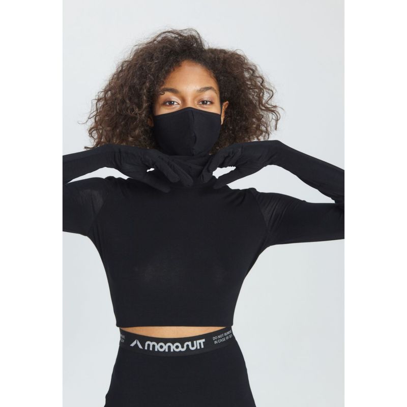 Croptop Mask - Black image