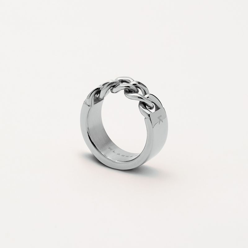 Duality Chained Ring - Silver image