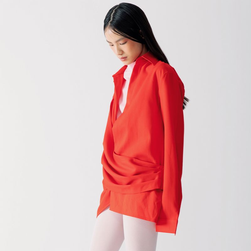 Filles Drappery Red Shirt image